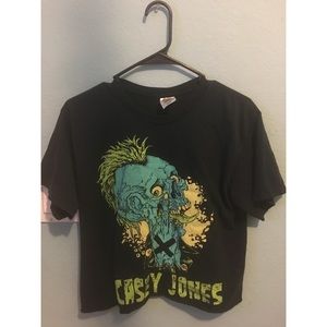 Casey Jones band cropped shirt